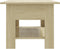 vidaXL - Salontafel - 102x55x42 - cm - bewerkt - hout - sonoma - eikenkleurig