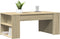 vidaXL - Salontafel - 102x55x42 - cm - bewerkt - hout - sonoma - eikenkleurig
