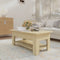 vidaXL - Salontafel - 102x55x42 - cm - bewerkt - hout - sonoma - eikenkleurig