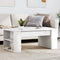 vidaXL - Salontafel - 102x55x42 - cm - bewerkt - hout - wit