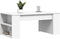 vidaXL - Salontafel - 102x55x42 - cm - bewerkt - hout - wit