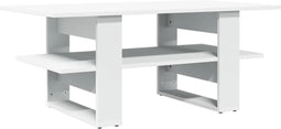vidaXL - Salontafel - 102x55x42 - cm - bewerkt - hout - zwart