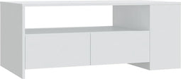 vidaXL - Salontafel - 102x55x42 - cm - bewerkt - hout - zwart