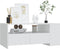 vidaXL - Salontafel - 102x55x42 - cm - bewerkt - hout - zwart
