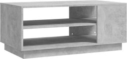 vidaXL - Salontafel - 102x55x43 - cm - bewerkt - hout - betongrijs