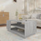 vidaXL - Salontafel - 102x55x43 - cm - bewerkt - hout - grijs - sonoma - eikenkleurig