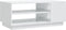 vidaXL - Salontafel - 102x55x43 - cm - bewerkt - hout - hoogglans - wit