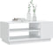 vidaXL - Salontafel - 102x55x43 - cm - bewerkt - hout - hoogglans - wit
