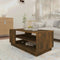 vidaXL - Salontafel - 102x55x43 - cm - bewerkt - hout - sonoma - eikenkleurig