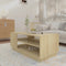 vidaXL - Salontafel - 102x55x43 - cm - bewerkt - hout - sonoma - eikenkleurig