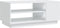 vidaXL - Salontafel - 102x55x43 - cm - bewerkt - hout - wit