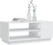 vidaXL - Salontafel - 102x55x43 - cm - bewerkt - hout - wit