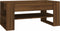 vidaXL - Salontafel - 102x55x45 - cm - bewerkt - hout - bruin - eikenkleur