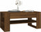 vidaXL - Salontafel - 102x55x45 - cm - bewerkt - hout - bruin - eikenkleur