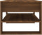 vidaXL - Salontafel - 102x55x45 - cm - bewerkt - hout - bruin - eikenkleur