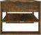 vidaXL - Salontafel - 102x55x45 - cm - bewerkt - hout - gerookt - eikenkleurig