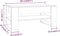 vidaXL - Salontafel - 102x55x45 - cm - bewerkt - hout - gerookt - eikenkleurig