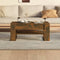 vidaXL - Salontafel - 102x55x45 - cm - bewerkt - hout - gerookt - eikenkleurig