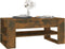 vidaXL - Salontafel - 102x55x45 - cm - bewerkt - hout - gerookt - eikenkleurig