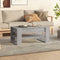 vidaXL - Salontafel - 102x55x45 - cm - bewerkt - hout - grijs - sonoma - eikenkleurig