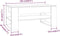 vidaXL - Salontafel - 102x55x45 - cm - bewerkt - hout - wit