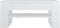 vidaXL - Salontafel - 102x55x45 - cm - bewerkt - hout - wit