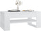 vidaXL - Salontafel - 102x55x45 - cm - bewerkt - hout - wit