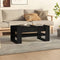 vidaXL - Salontafel - 102x55x45 - cm - bewerkt - hout - zwart