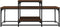 vidaXL - Salontafel - 102x60x45 - cm - bewerkt - hout - bruin - eikenkleur