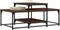 vidaXL - Salontafel - 102x60x45 - cm - bewerkt - hout - bruin - eikenkleur