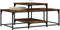 vidaXL - Salontafel - 102x60x45 - cm - bewerkt - hout - gerookt - eikenkleurig