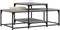 vidaXL - Salontafel - 102x60x45 - cm - bewerkt - hout - grijs - sonoma - eikenkleurig
