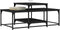 vidaXL - Salontafel - 102x60x45 - cm - bewerkt - hout - zwart