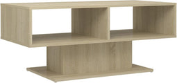 vidaXL - Salontafel - 103,5x50x44,5 - cm - bewerkt - hout - sonoma - eikenkleurig