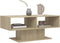 vidaXL - Salontafel - 103,5x50x44,5 - cm - bewerkt - hout - sonoma - eikenkleurig