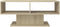 vidaXL - Salontafel - 103,5x50x44,5 - cm - bewerkt - hout - sonoma - eikenkleurig