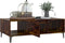 vidaXL - Salontafel - 103,5x60x35 - cm - bewerkt - hout - gerookt - eikenkleurig