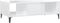 vidaXL - Salontafel - 103,5x60x35 - cm - bewerkt - hout - hoogglans - wit