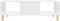 vidaXL - Salontafel - 103,5x60x35 - cm - bewerkt - hout - hoogglans - wit
