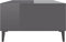 vidaXL - Salontafel - 103,5x60x35 - cm - bewerkt - hout - hoogglans - grijs