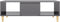 vidaXL - Salontafel - 103,5x60x35 - cm - bewerkt - hout - hoogglans - grijs