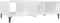 vidaXL - Salontafel - 103,5x60x35 - cm - bewerkt - hout - hoogglans - wit