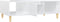 vidaXL - Salontafel - 103,5x60x35 - cm - bewerkt - hout - hoogglans - wit