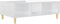 vidaXL - Salontafel - 103,5x60x35 - cm - bewerkt - hout - hoogglans - wit