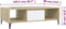 vidaXL - Salontafel - 103,5x60x35 - cm - bewerkt - hout - wit - en - sonoma - eikenkleur
