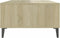 vidaXL - Salontafel - 103,5x60x35 - cm - bewerkt - hout - wit - en - sonoma - eikenkleur