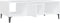 vidaXL - Salontafel - 103,5x60x35 - cm - bewerkt - hout - wit