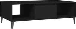 vidaXL - Salontafel - 103,5x60x35 - cm - bewerkt - hout - zwart