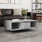 vidaXL - Salontafel - 104x60x35 - cm - bewerkt - hout - betongrijs