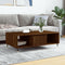 vidaXL - Salontafel - 104x60x35 - cm - bewerkt - hout - bruineiken
